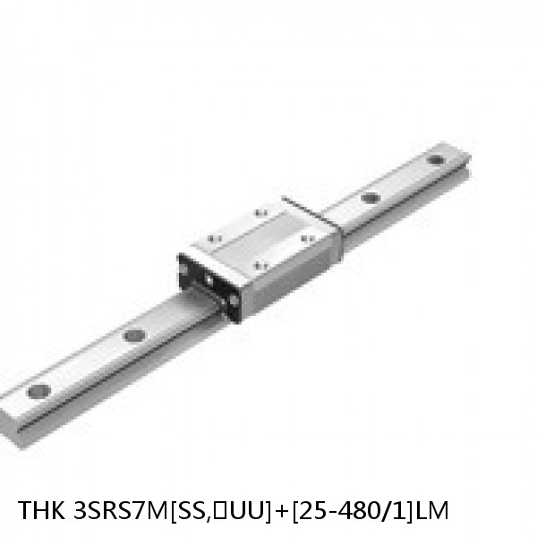 3SRS7M[SS,​UU]+[25-480/1]LM THK Miniature Linear Guide Caged Ball SRS Series