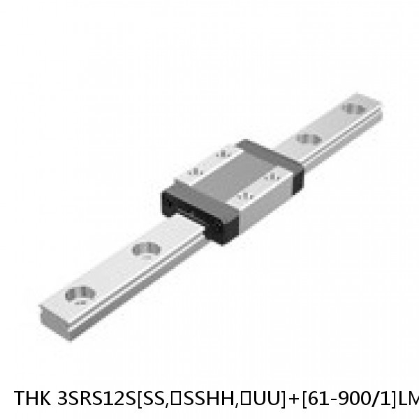 3SRS12S[SS,​SSHH,​UU]+[61-900/1]LM THK Miniature Linear Guide Caged Ball SRS Series