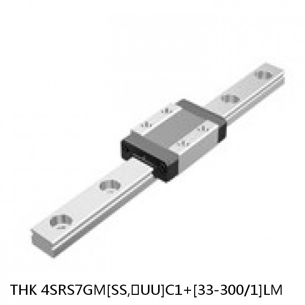 4SRS7GM[SS,​UU]C1+[33-300/1]LM THK Miniature Linear Guide Full Ball SRS-G Accuracy and Preload Selectable