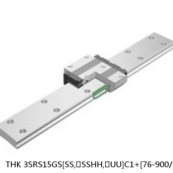 3SRS15GS[SS,​SSHH,​UU]C1+[76-900/1]LM THK Miniature Linear Guide Full Ball SRS-G Accuracy and Preload Selectable