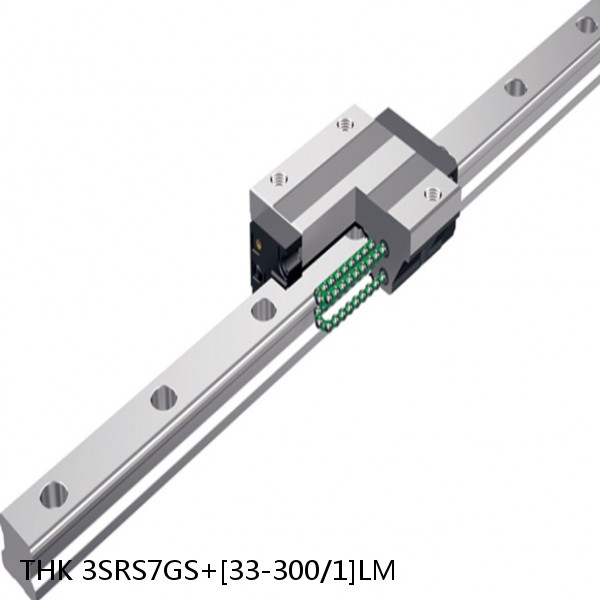 3SRS7GS+[33-300/1]LM THK Miniature Linear Guide Full Ball SRS-G Accuracy and Preload Selectable